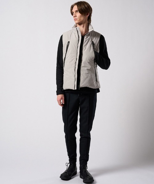 wjk(ダヴルジェイケイ)の「mcg3810- solid zip vest ジップベスト(2602 ny59j)(ベスト・メンズ・グレー/スミクロ・S/M/L/XL)」の13枚目の写真