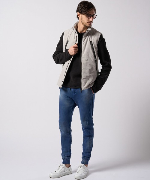 wjk(ダヴルジェイケイ)の「mcg3810- solid zip vest ジップベスト(2602 ny59j)(ベスト・メンズ・グレー/スミクロ・S/M/L/XL)」の16枚目の写真