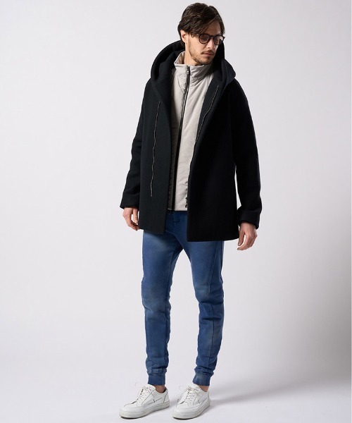 wjk(ダヴルジェイケイ)の「mcg3810- solid zip vest ジップベスト(2602 ny59j)(ベスト・メンズ・グレー/スミクロ・S/M/L/XL)」の18枚目の写真