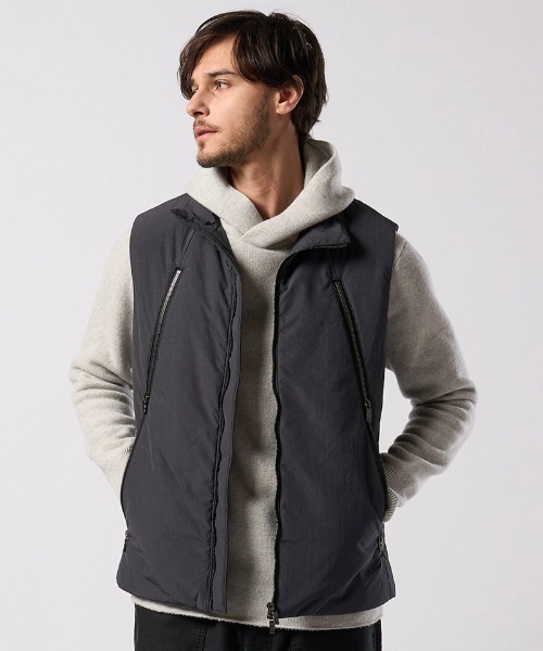 wjk(ダヴルジェイケイ)の「mcg3810- solid zip vest ジップベスト(2602 ny59j)(ベスト・メンズ・グレー/スミクロ・S/M/L/XL)」の19枚目の写真
