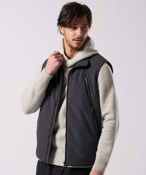 wjk(ダヴルジェイケイ)の「mcg3810- solid zip vest ジップベスト(2602 ny59j)(ベスト・メンズ・グレー/スミクロ・S/M/L/XL)」の20枚目の写真