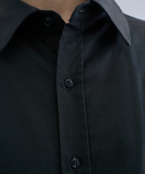 EPNK(イーピーエヌケー)の「Formed cropped shirt / フォームクロップドシャツ(シャツ/ブラウス・メンズ・チャコールグレー/ブルー・SMALL/MEDIUM/LARGE)」の16枚目の写真