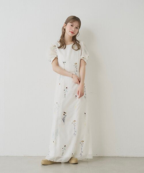 Kastane（カスタネ）の「【SAWAMOTO企画/WEB限定】SOLASE BLOOM ONEPIECE（ワンピース・レディース・サックスブルー/アイボリー・0/1）」の11枚目の写真