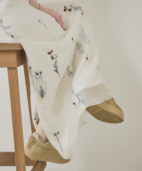 Kastane（カスタネ）の「【SAWAMOTO企画/WEB限定】SOLASE BLOOM ONEPIECE（ワンピース・レディース・サックスブルー/アイボリー・0/1）」の16枚目の写真