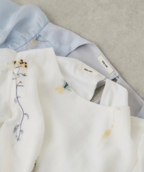 Kastane（カスタネ）の「【SAWAMOTO企画/WEB限定】SOLASE BLOOM ONEPIECE（ワンピース・レディース・サックスブルー/アイボリー・0/1）」の21枚目の写真