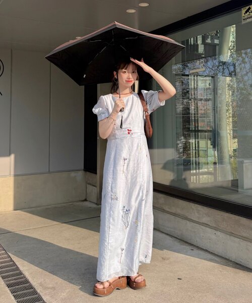 Kastane（カスタネ）の「【SAWAMOTO企画/WEB限定】SOLASE BLOOM ONEPIECE（ワンピース・レディース・サックスブルー/アイボリー・0/1）」の5枚目の写真