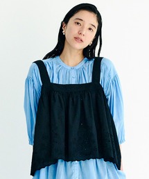 studio CLIP | シフリー刺繍キャミソールビスチェ(ベスト)