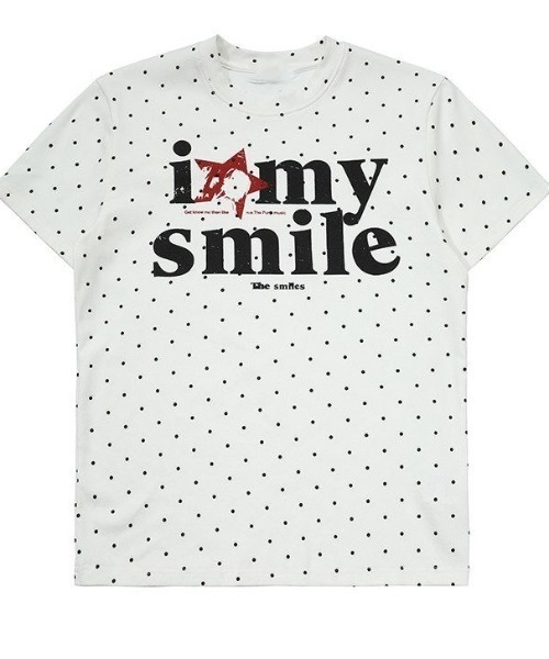 Sibra（シブラ）の「ドット柄ロゴプリントコンパクトTシャツ（Tシャツ/カットソー・レディース・グレー/ホワイト系その他/ホワイト・M）」の14枚目の写真