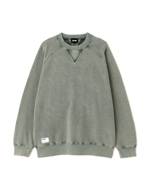 Schott(ショット)の「Schott/ショット/ASING DOUBLE V SWEAT/エイジング ダブル V スウェット(スウェット・メンズ・ダークグリーン/ブラック/ブラウン・M/2XL/XL/L)」の17枚目の写真