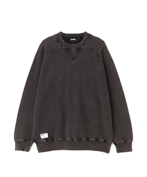 Schott(ショット)の「Schott/ショット/ASING DOUBLE V SWEAT/エイジング ダブル V スウェット(スウェット・メンズ・ダークグリーン/ブラック/ブラウン・M/2XL/XL/L)」の12枚目の写真