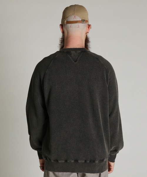 Schott(ショット)の「Schott/ショット/ASING DOUBLE V SWEAT/エイジング ダブル V スウェット(スウェット・メンズ・ダークグリーン/ブラック/ブラウン・M/2XL/XL/L)」の5枚目の写真