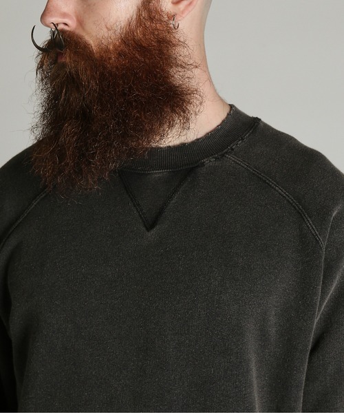Schott(ショット)の「Schott/ショット/ASING DOUBLE V SWEAT/エイジング ダブル V スウェット(スウェット・メンズ・ダークグリーン/ブラック/ブラウン・M/2XL/XL/L)」の6枚目の写真
