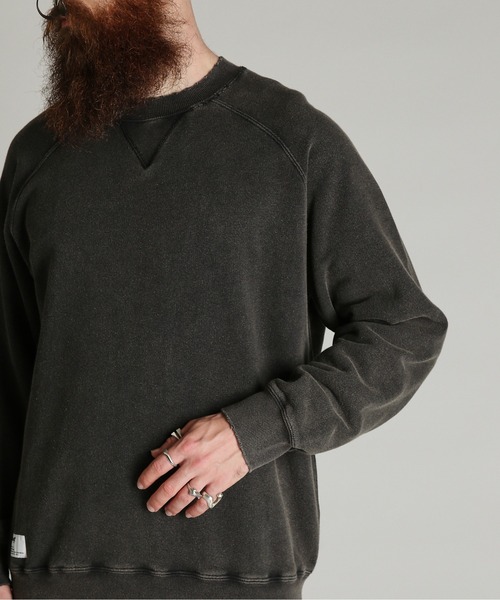 Schott(ショット)の「Schott/ショット/ASING DOUBLE V SWEAT/エイジング ダブル V スウェット(スウェット・メンズ・ダークグリーン/ブラック/ブラウン・M/2XL/XL/L)」の7枚目の写真