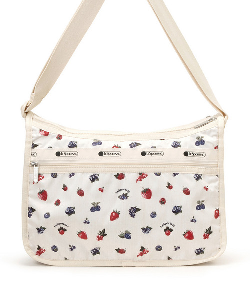 LeSportsac(レスポートサック)の「DELUXE EVERYDAY BAG ベリーメロウ(ショルダーバッグ・レディース・ホワイト・FREE)」の4枚目の写真