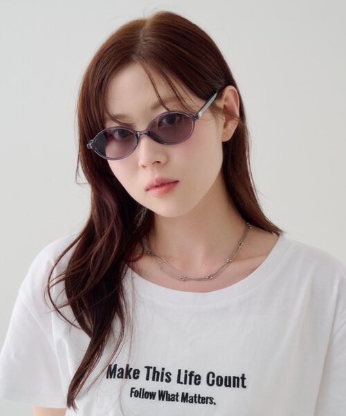 Kastane(カスタネ)の「オーバルサングラス(サングラス・レディース・グレー/ベージュ・FREE)」の16枚目の写真