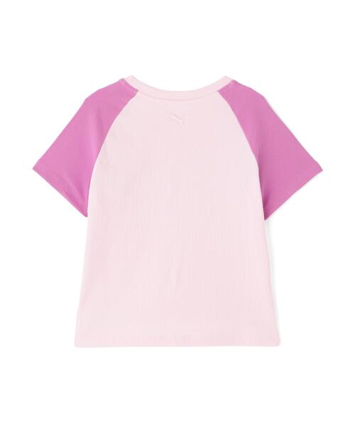 PUMA(プーマ)の「PUMA/プーマ/PPG SS TEE RAGLAN W(Tシャツ/カットソー・レディース・ブルー/ホワイト/ピンク・M/S/L)」の6枚目の写真