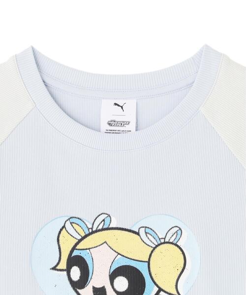 PUMA(プーマ)の「PUMA/プーマ/PPG SS TEE RAGLAN W(Tシャツ/カットソー・レディース・ブルー/ホワイト/ピンク・M/S/L)」の9枚目の写真