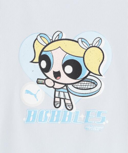 PUMA(プーマ)の「PUMA/プーマ/PPG SS TEE RAGLAN W(Tシャツ/カットソー・レディース・ブルー/ホワイト/ピンク・M/S/L)」の10枚目の写真