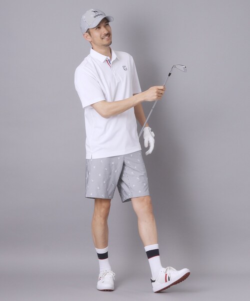 adabat(アダバット)の「【ADABAT NAVY】吸水速乾/UVカット カノコエンブレム半袖ポロシャツ(ポロシャツ・メンズ・ホワイト/ブラック/ベビーピンク・50/48/46/52)」の11枚目の写真