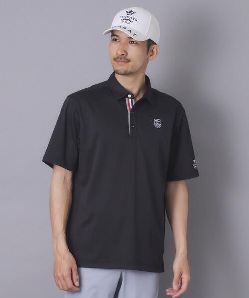 adabat(アダバット)の「【ADABAT NAVY】吸水速乾/UVカット カノコエンブレム半袖ポロシャツ(ポロシャツ・メンズ・ホワイト/ブラック/ベビーピンク・50/48/46/52)」の15枚目の写真