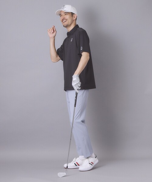 adabat(アダバット)の「【ADABAT NAVY】吸水速乾/UVカット カノコエンブレム半袖ポロシャツ(ポロシャツ・メンズ・ホワイト/ブラック/ベビーピンク・50/48/46/52)」の17枚目の写真