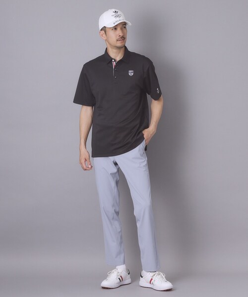 adabat(アダバット)の「【ADABAT NAVY】吸水速乾/UVカット カノコエンブレム半袖ポロシャツ(ポロシャツ・メンズ・ホワイト/ブラック/ベビーピンク・50/48/46/52)」の18枚目の写真