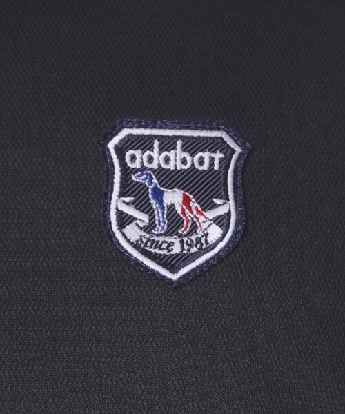 adabat(アダバット)の「【ADABAT NAVY】吸水速乾/UVカット カノコエンブレム半袖ポロシャツ(ポロシャツ・メンズ・ホワイト/ブラック/ベビーピンク・50/48/46/52)」の19枚目の写真
