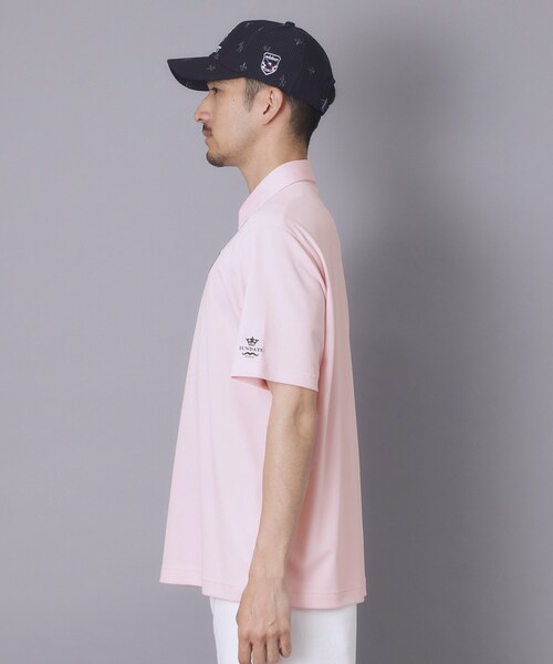 adabat（アダバット）の「【ADABAT NAVY】吸水速乾/UVカット カノコエンブレム半袖ポロシャツ（ポロシャツ・メンズ・ホワイト/ブラック/ベビーピンク・50/48/46/52）」の20枚目の写真