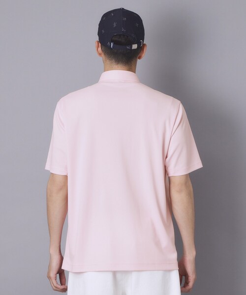 adabat（アダバット）の「【ADABAT NAVY】吸水速乾/UVカット カノコエンブレム半袖ポロシャツ（ポロシャツ・メンズ・ホワイト/ブラック/ベビーピンク・50/48/46/52）」の21枚目の写真
