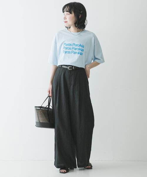 URBAN RESEARCH(アーバンリサーチ)の「『3サイズ展開』リネンイージーワイドスラックス(その他パンツ・レディース・オフホワイト/ブラック/ブラウン系その他・36/38/40)」の17枚目の写真