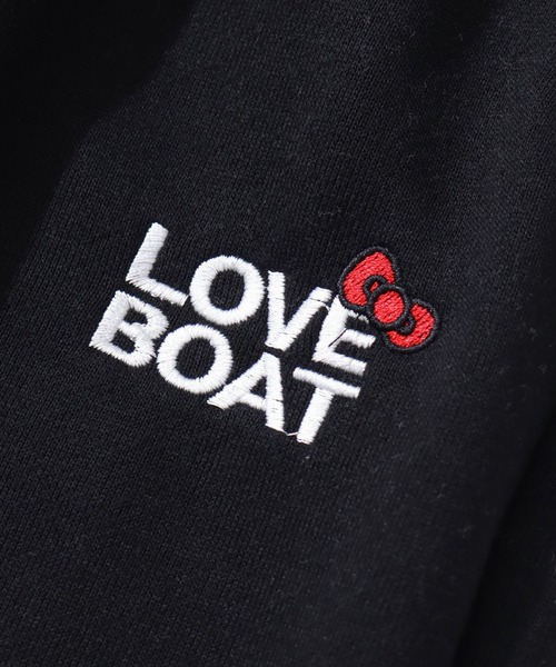 LOVE BOAT(ラブ・ボート)の「【HELLO KITTY/ハローキティ】×【LOVE BOAT/ラブボート】スウェットパンツ(スウェットパンツ・レディース・ブラック/杢グレー・S/M)」の8枚目の写真