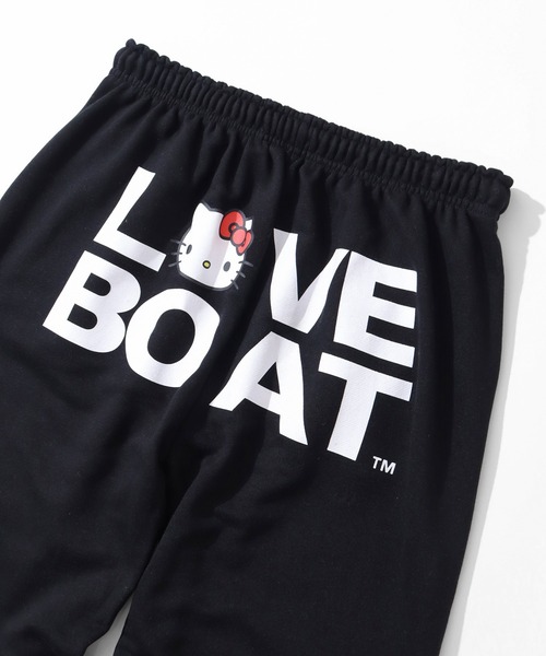 LOVE BOAT(ラブ・ボート)の「【HELLO KITTY/ハローキティ】×【LOVE BOAT/ラブボート】スウェットパンツ(スウェットパンツ・レディース・ブラック/杢グレー・S/M)」の7枚目の写真