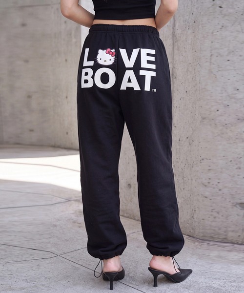 LOVE BOAT(ラブ・ボート)の「【HELLO KITTY/ハローキティ】×【LOVE BOAT/ラブボート】スウェットパンツ(スウェットパンツ・レディース・ブラック/杢グレー・S/M)」の18枚目の写真