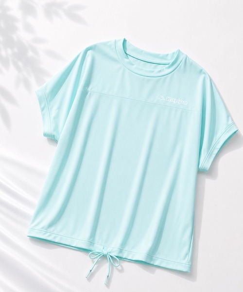 Kappa(カッパ)の「超冷感ドルマン半袖Tシャツ(Tシャツ/カットソー・レディース・ミント/オフホワイト/カーキ・MEDIUM/X-LARGE/LARGE)」の3枚目の写真