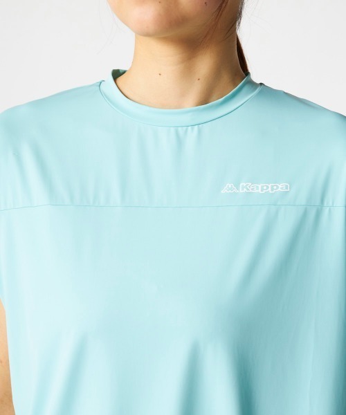 Kappa(カッパ)の「超冷感ドルマン半袖Tシャツ(Tシャツ/カットソー・レディース・ミント/オフホワイト/カーキ・MEDIUM/X-LARGE/LARGE)」の17枚目の写真