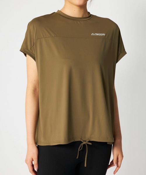 Kappa(カッパ)の「超冷感ドルマン半袖Tシャツ(Tシャツ/カットソー・レディース・ミント/オフホワイト/カーキ・MEDIUM/X-LARGE/LARGE)」の9枚目の写真