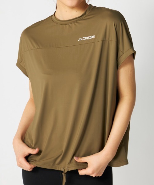 Kappa(カッパ)の「超冷感ドルマン半袖Tシャツ(Tシャツ/カットソー・レディース・ミント/オフホワイト/カーキ・MEDIUM/X-LARGE/LARGE)」の22枚目の写真