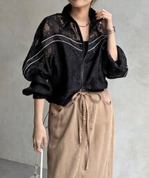 DouDou | 【WEB限定】レースシアーダブルジップブルゾン(その他アウター)