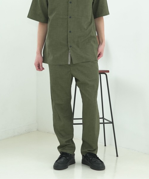 UNIIT(ユニット)の「【NATURAL STORY/ナチュラルストーリー】【涼しく快適!リネンタッチ】 ストレッチイージーパンツ 蒸れにくい 夏服 リネンライク 清涼感(その他パンツ・メンズ・カーキ/チャコールグレー/ネイビー/グレー/アイボリー・MEDIUM/LARGE/X-LARGE)」の4枚目の写真