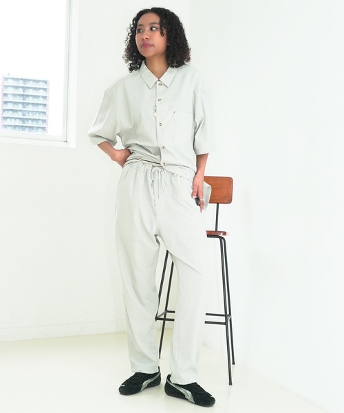 UNIIT(ユニット)の「【NATURAL STORY/ナチュラルストーリー】【涼しく快適!リネンタッチ】 ストレッチイージーパンツ 蒸れにくい 夏服 リネンライク 清涼感(その他パンツ・メンズ・カーキ/チャコールグレー/ネイビー/グレー/アイボリー・MEDIUM/LARGE/X-LARGE)」の9枚目の写真