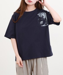 20/-天竺 いぬ・ねこポケT 26SS 半袖
