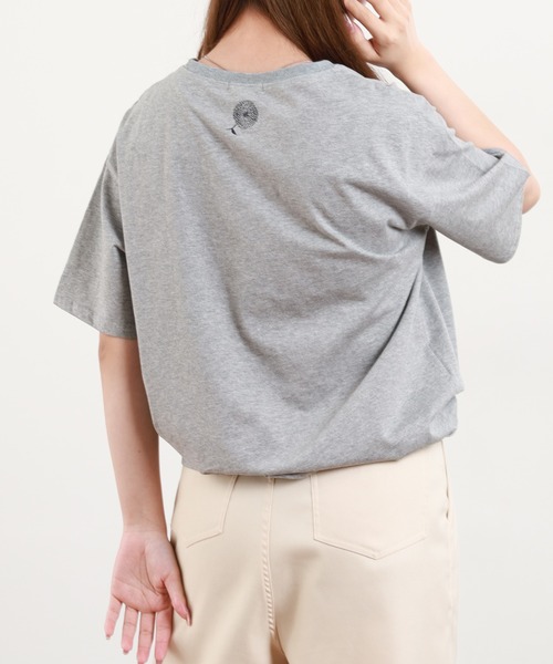 BARNDOOR(バーンドア)の「20/-天竺 いぬ・ねこポケT 26SS 半袖(Tシャツ/カットソー・レディース・ブラック系3/ホワイト系3/ブラック系2/グレー系3/グレー系2/ホワイト系2・FREE)」の13枚目の写真