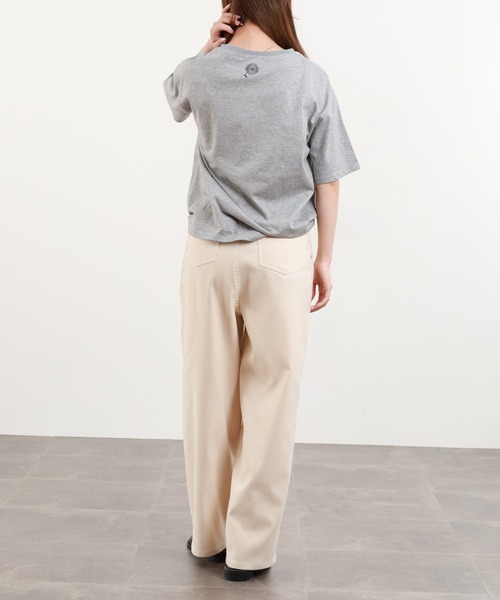 BARNDOOR(バーンドア)の「20/-天竺 いぬ・ねこポケT 26SS 半袖(Tシャツ/カットソー・レディース・ブラック系3/ホワイト系3/ブラック系2/グレー系3/グレー系2/ホワイト系2・FREE)」の15枚目の写真
