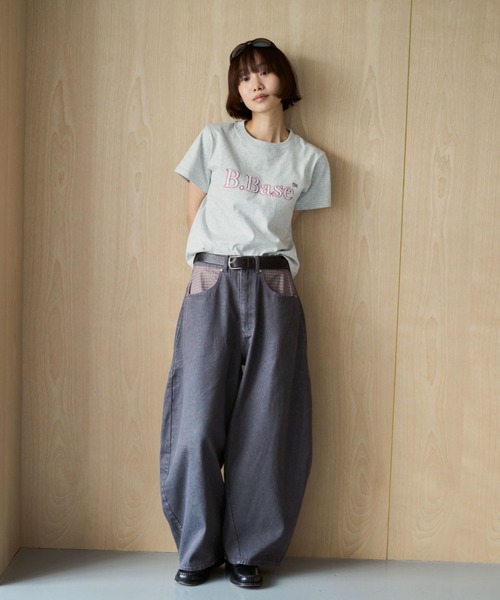 BROKEN BASE(ブロークンベース)の「Anorak Check Patchwork Denim / アノラックチェックパッチワークデニム(デニムパンツ・メンズ・ブラウン/インディゴブルー・MEDIUM/LARGE)」の13枚目の写真