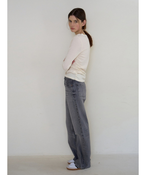 UNNOUT(アナウト)の「DRAPED SHIRRING T-SHIRT CREAM(Tシャツ/カットソー・レディース・その他・FREE)」の5枚目の写真
