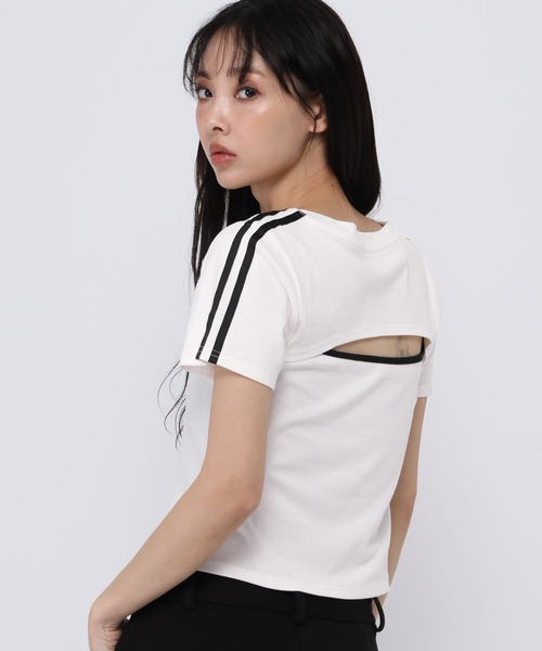 3.3 Field Trip (3.3フィールドトリップ)の「3.3 Field Trip/スターロゴフロントオープンT(Tシャツ/カットソー・レディース・オフホワイト/ブラウン/ブラック・FREE)」の1枚目の写真