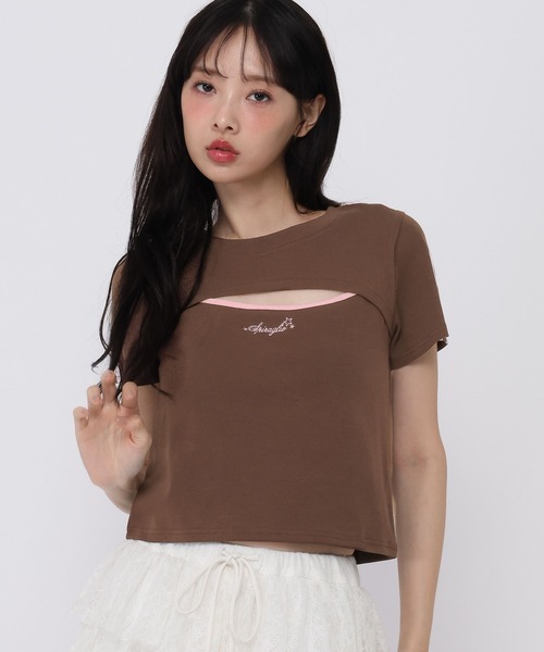 3.3 Field Trip (3.3フィールドトリップ)の「3.3 Field Trip/スターロゴフロントオープンT(Tシャツ/カットソー・レディース・オフホワイト/ブラウン/ブラック・FREE)」の10枚目の写真