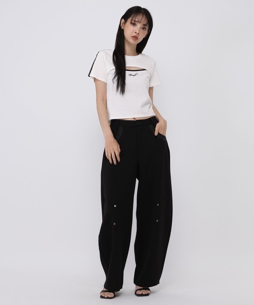 3.3 Field Trip (3.3フィールドトリップ)の「3.3 Field Trip/スターロゴフロントオープンT(Tシャツ/カットソー・レディース・オフホワイト/ブラウン/ブラック・FREE)」の14枚目の写真