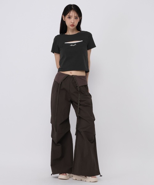 3.3 Field Trip (3.3フィールドトリップ)の「3.3 Field Trip/スターロゴフロントオープンT(Tシャツ/カットソー・レディース・オフホワイト/ブラウン/ブラック・FREE)」の21枚目の写真