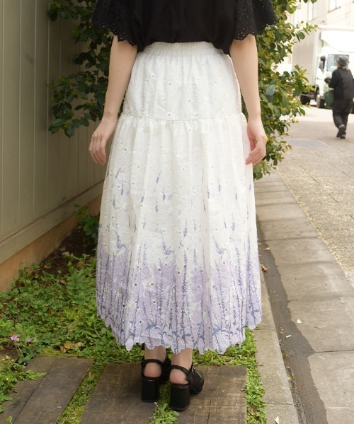 axes femme（アクシーズファム）の「グラデーションスカート（スカート・レディース・ラベンダー/グリーン・FREE）」の21枚目の写真